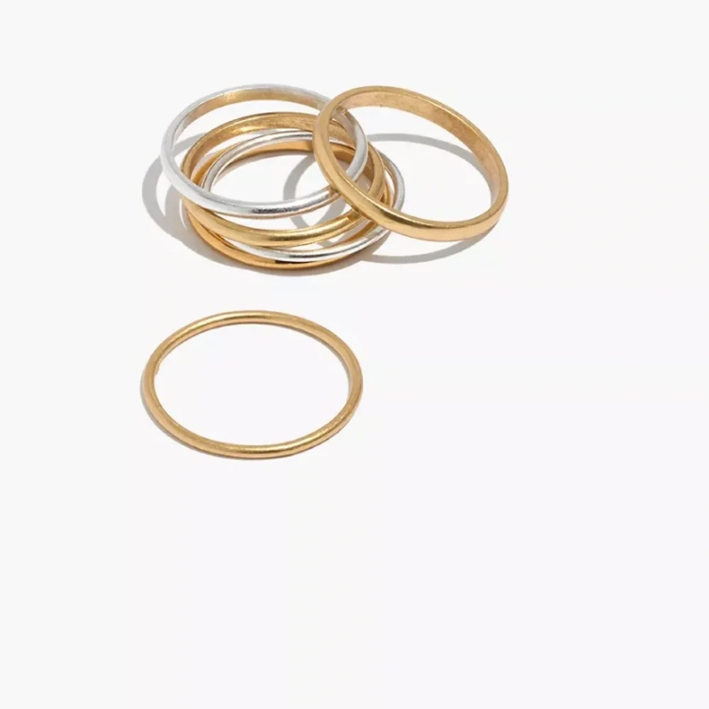 Madewell Mixed Metal Stacking Rings - Picture 1 of 3